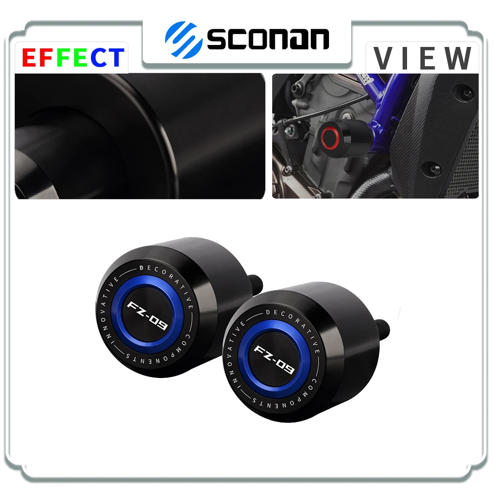 

For FZ09 FZ 09 FZ-09 2021 2022 2023 2024 Motorcycle Accessories Aluminum Frame Crash Pads Engine Case Sliders Protector 2024