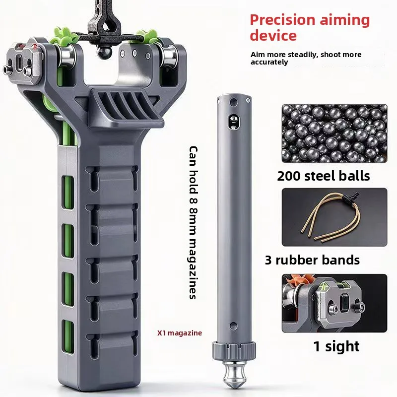 48-round Automatic Spring Bow Auto Ammunition Loading Bow CNC Clip for Adults Outdoor Competitions Practical Use High Precision