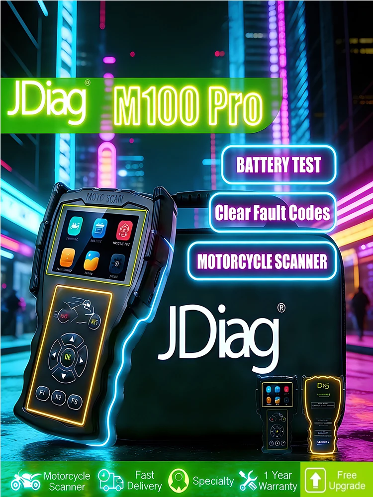 JDiag M100 Pro Narzędzie Diagnostyczne do Motocykli Skaner OBD OBD2 Czytnik Kodów Błędów dla BMW KTM Honda Kawasaki Yamaha Suzuki KTM D87/88 — zdjęcie produktu 7