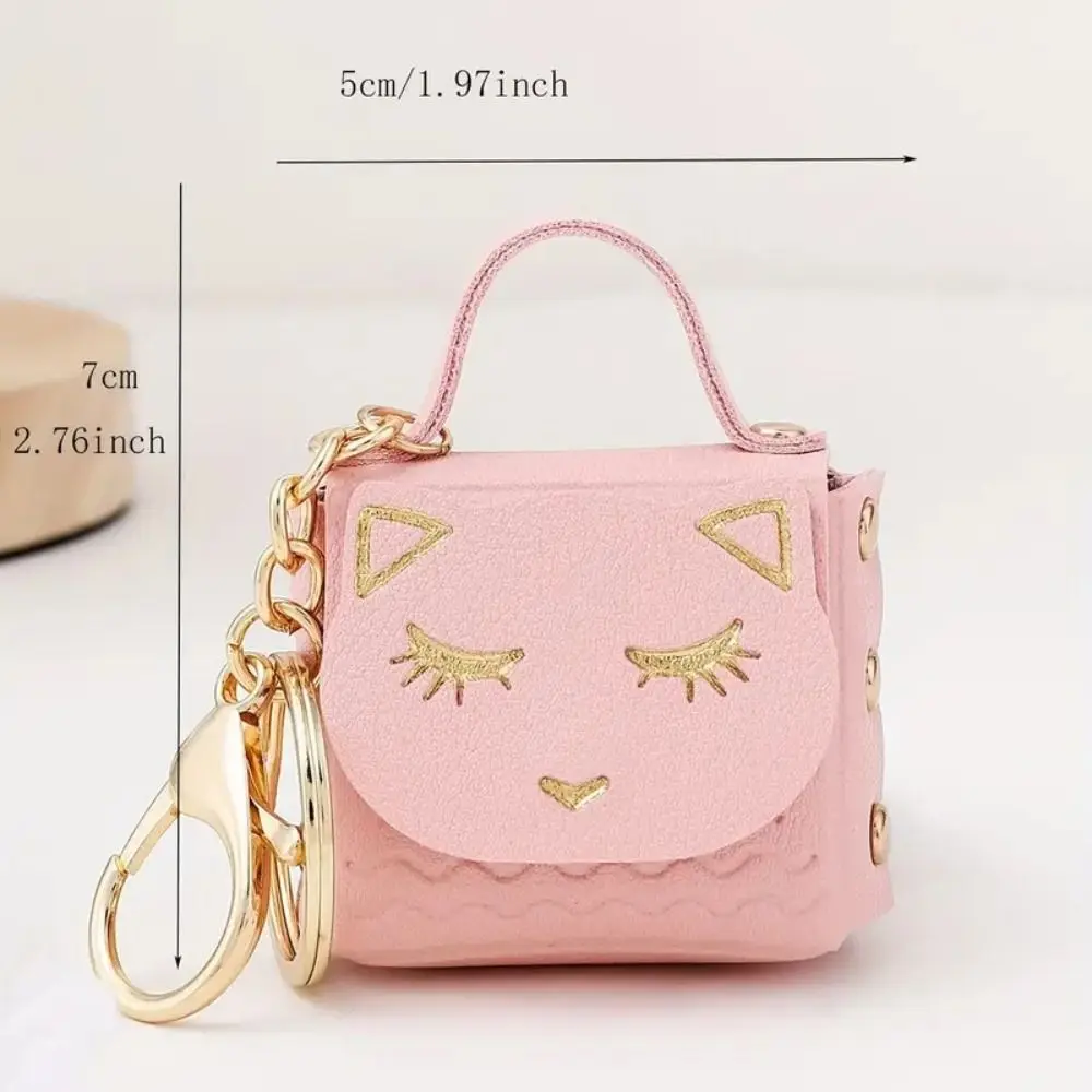 Fashionable Cute Womens Wallet Small Cat Coin Pouch Faux Leather Card Wallet Women