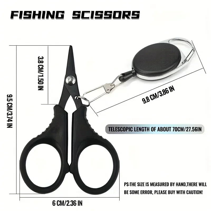 Shawto Titanium Coated Stainless Steel Fishing Scissors Line Cutter PE Braid Carp Fishing Tools Plies Scissor Plier Cut