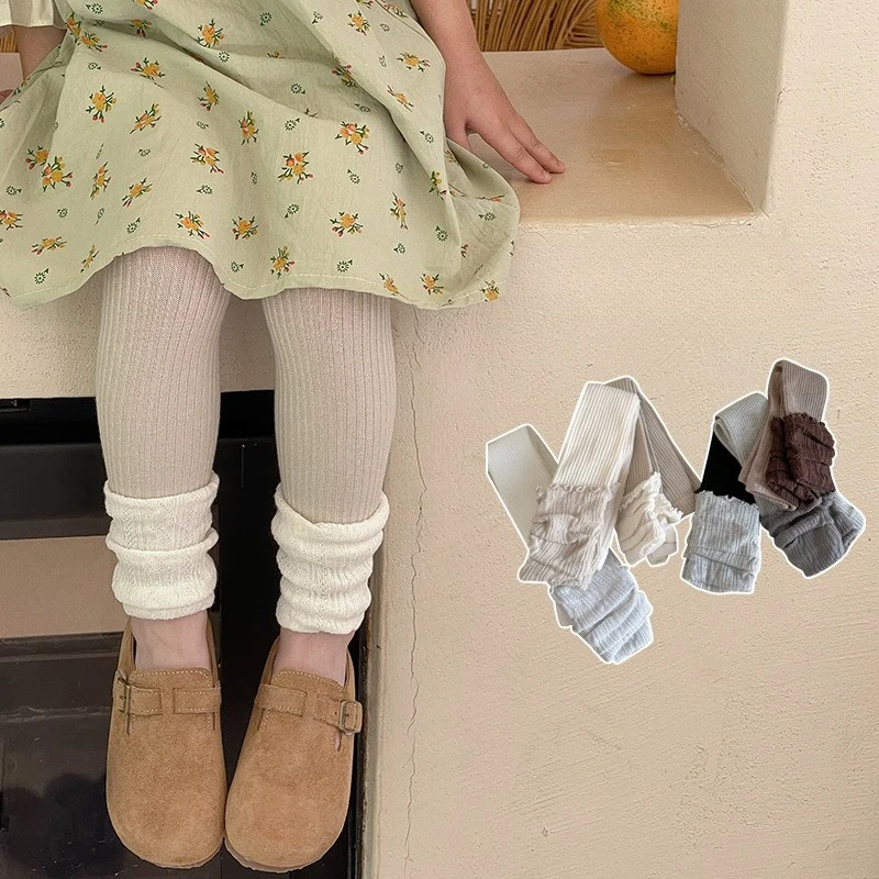 Neugeborene Mädchen Leggings Frühling Herbst Baby Socken Hosen Gestreifte Baumwolle Prinzessin Hosen Kinder Kinder Schuluniform Leggings Strumpfhosen