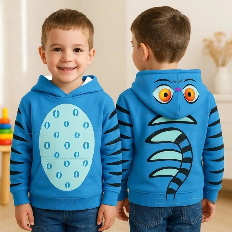 Kpop شيطان هنتر ديربي النمر الكبار/الأطفال هالوين حفلة لعب الأدوار مطبوعة هوديي الخريف/الشتاء عادية الوالدين والطفل #2