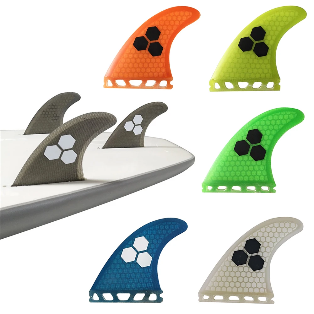 

UPSURF Future Surfboard Fin Tri Fin G5 Size Orange/Yellow/Gray/Green/Blue/White Single Tabs Fibreglass Honeycomb Fin