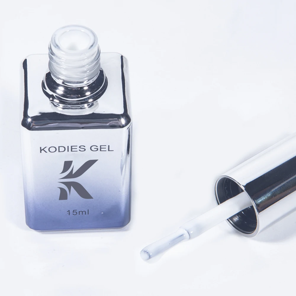 KODIES GEL Milky White Jelly Nail Gel Polish Vernis Semi Permanent Soak Off UV/LED Gel Varnish Rubber Base Coat Top Coat No Wipe
