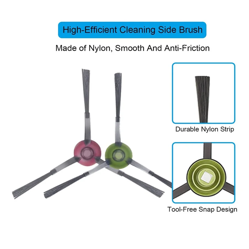 LITE-Acessórios para ECOVACS Deebot OZMO 920, 950, T5, T8, T8 AIVI, T8 Pure, T9, T9 Robô Aspirador de pó sobressalente