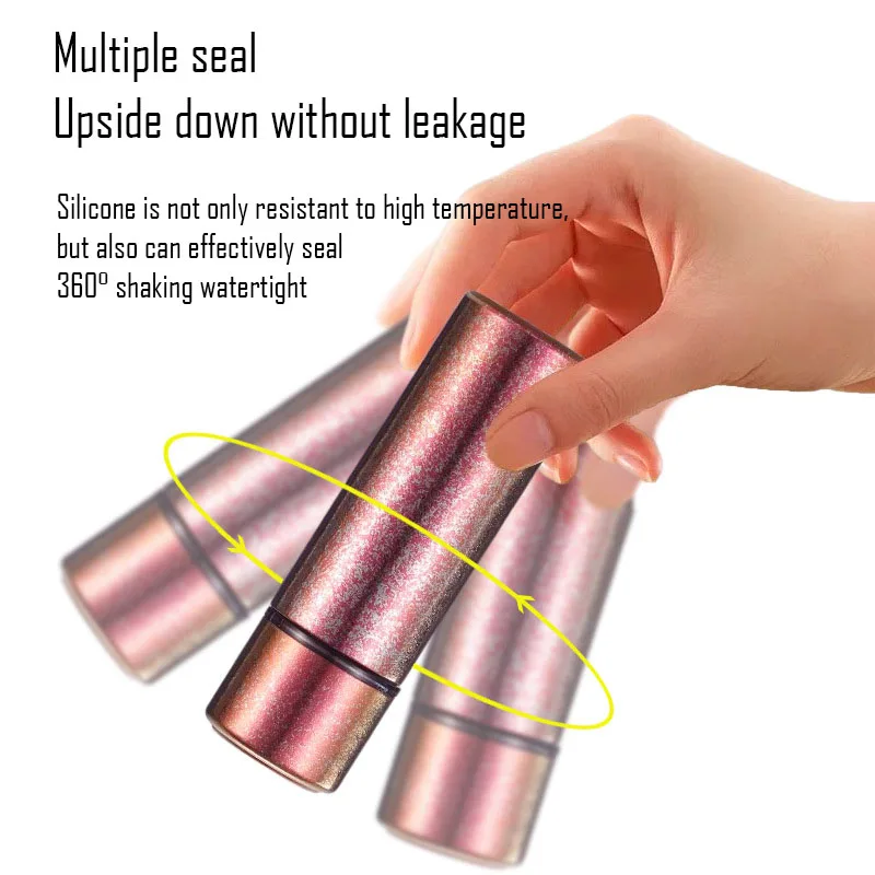 Pure Titanium Mini Lipstick Thermos Cup For Women,Double Layer,Vacuum Flasks,Portable Drinkware,Pocket Mug,Water Bottle,150ml