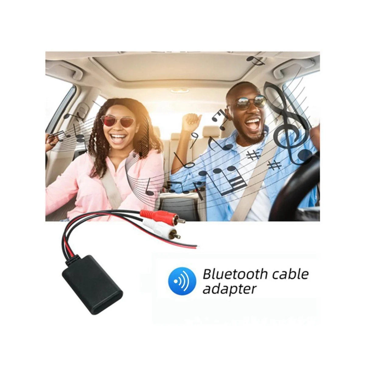 Universal Car RCA USB Adapter Wireless Bluetooth Receiver Home Media AUX Bluetooth Audio Device Audio Cable