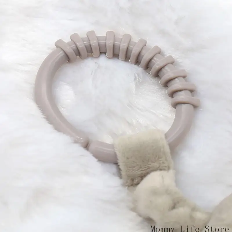 Cartoon Animal Shake Pendant Plush Elephant Rabbit Ratche Windchime dla noworodka Zabranie umiejętności trening