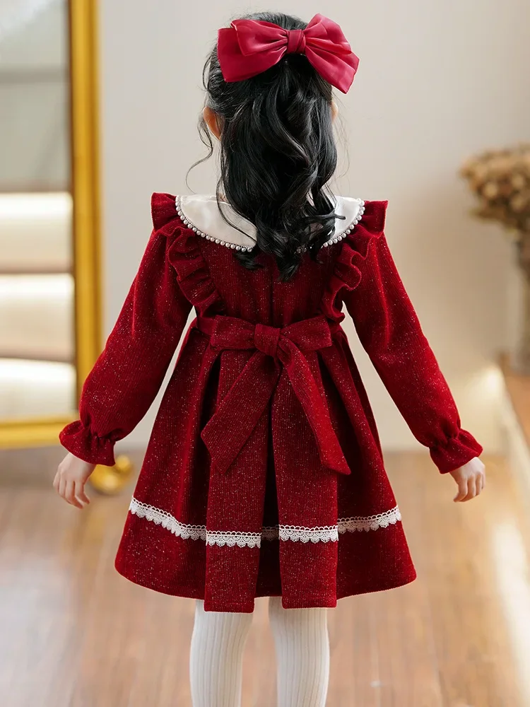 Dress Winter New Girls\' Christmas Dress Princess Baby Girl One-piece Dress Casual Frozen Flower Girl Dresses for Wedding NewYear