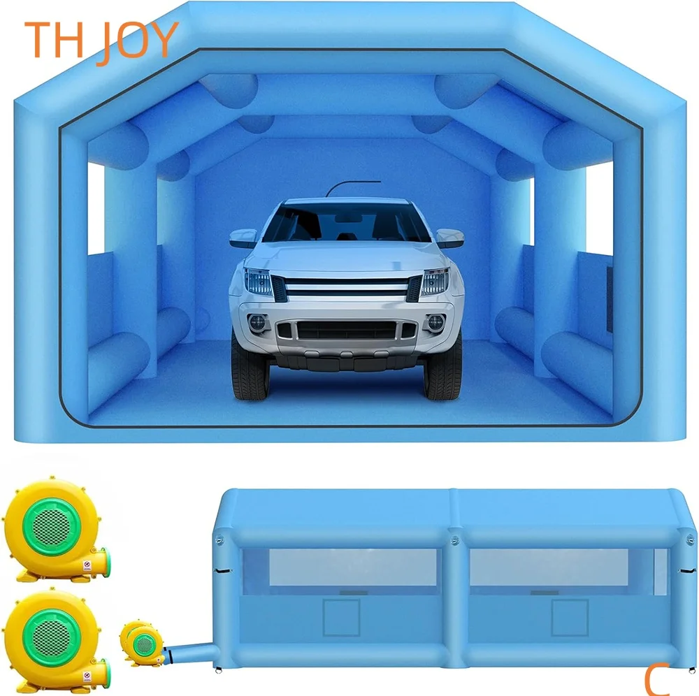 迅速な航空便で戸口まで、屋外用ポータブルインフレータブル塗装ブース、車用スプレーブース、塗装テント販売中