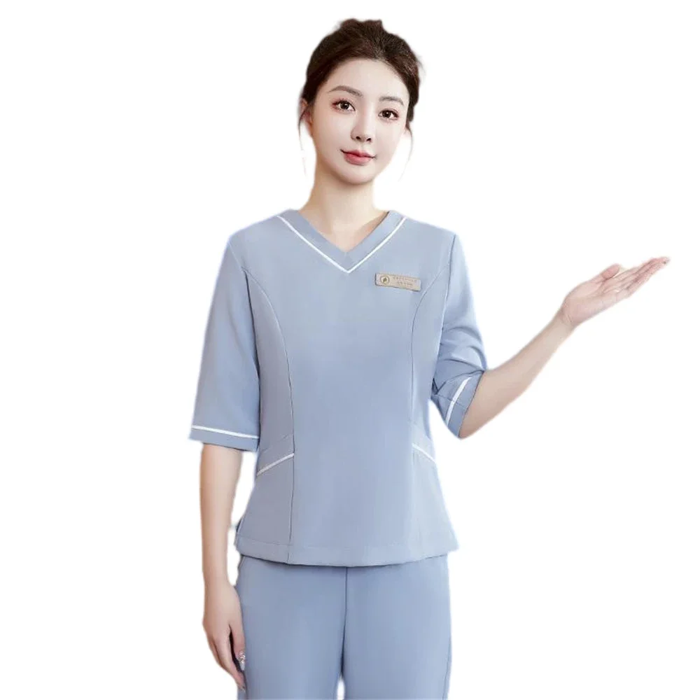 Hotel Home Design Technician Clothing Female Comfortable Breathable Elegant Beauty Salon Spa Uniform