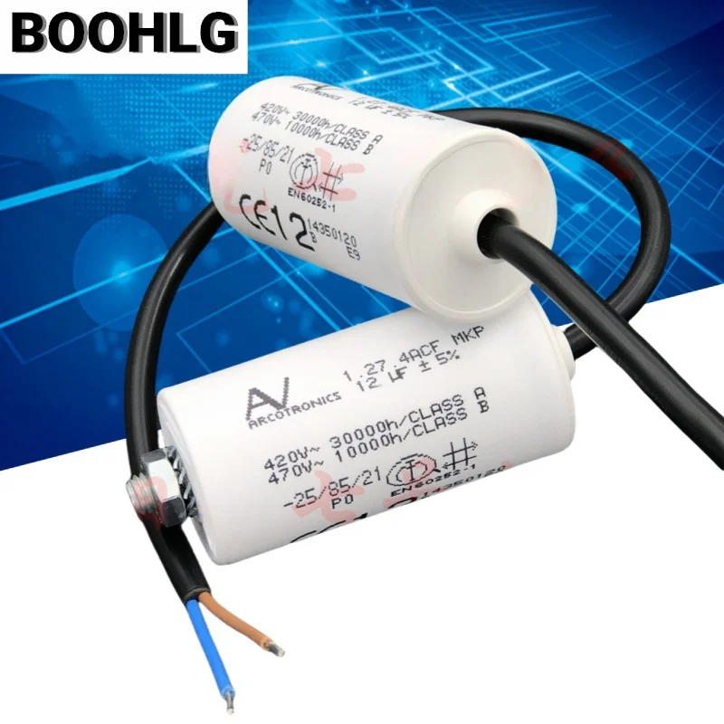 

1PCS ARCOTRONICS 12uF 1.27.4ACF AV MKP 420V starting capacitor