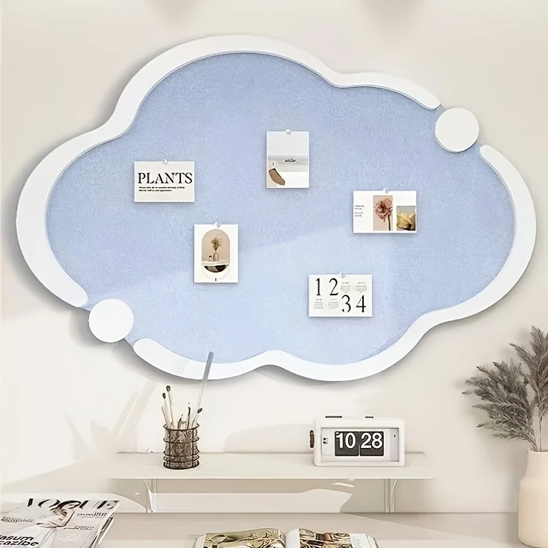 Creative Cloud-Shaped Photo Wall Background Board Message Board Photo Decoration Display Wall Suitable for Home Decoration