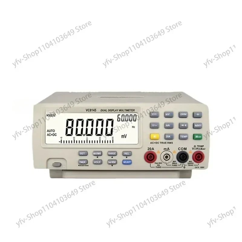 

Multimeter Autoranging Digital Bench Top Multimeter 110V-220V New VC8145 Desktop Digital Multimeter High Accuracy Dual Display