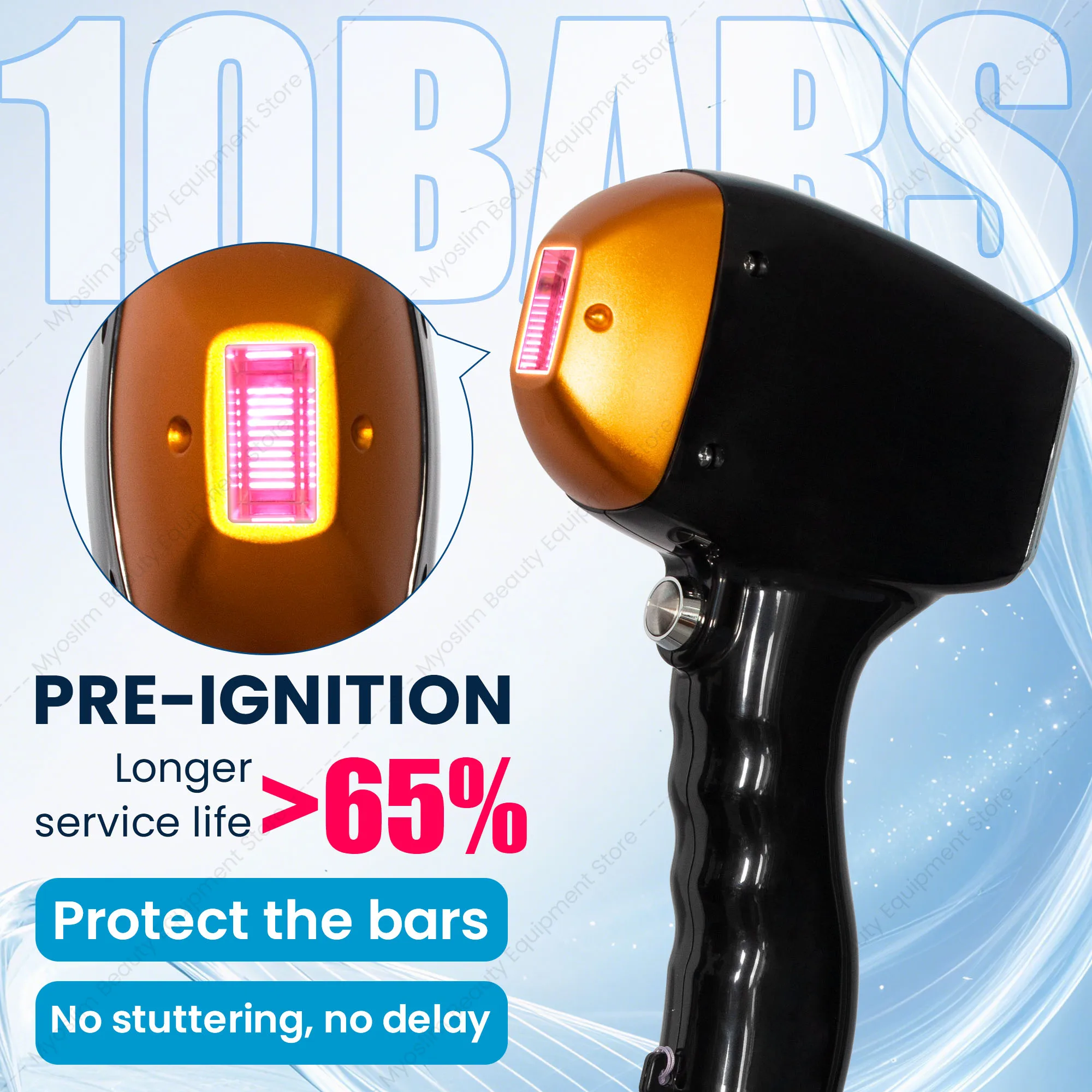 2 In 1 Diode Hair Removal FAC 4 Wavelengths Pico  Tattoo Removal Machine  Fast Axis Collimation 10 Bars Ice Cooling