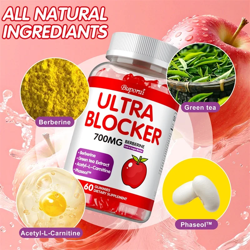 

Ultra Blocker Berberine - Weight Management, Metabolism,Hormonal Balance,Regulates Gut Flora Balance,Support Healthy Cholesterol