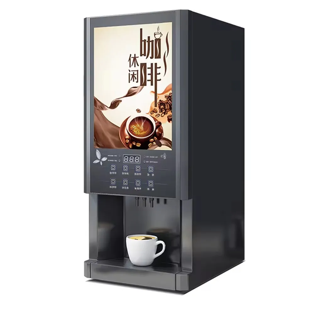 Instant Coffee Machine Automatic Touch Screen Display Programmable Coffee Maker Espresso Coffee Machine