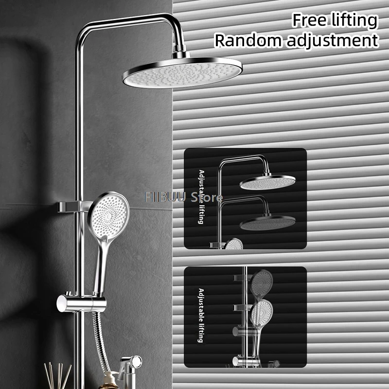 High Pressurized Shower System Adjustable Shower Set Rain Bathroom Shower Waterfall Surround Shower Head Bathroom Accessories view 3