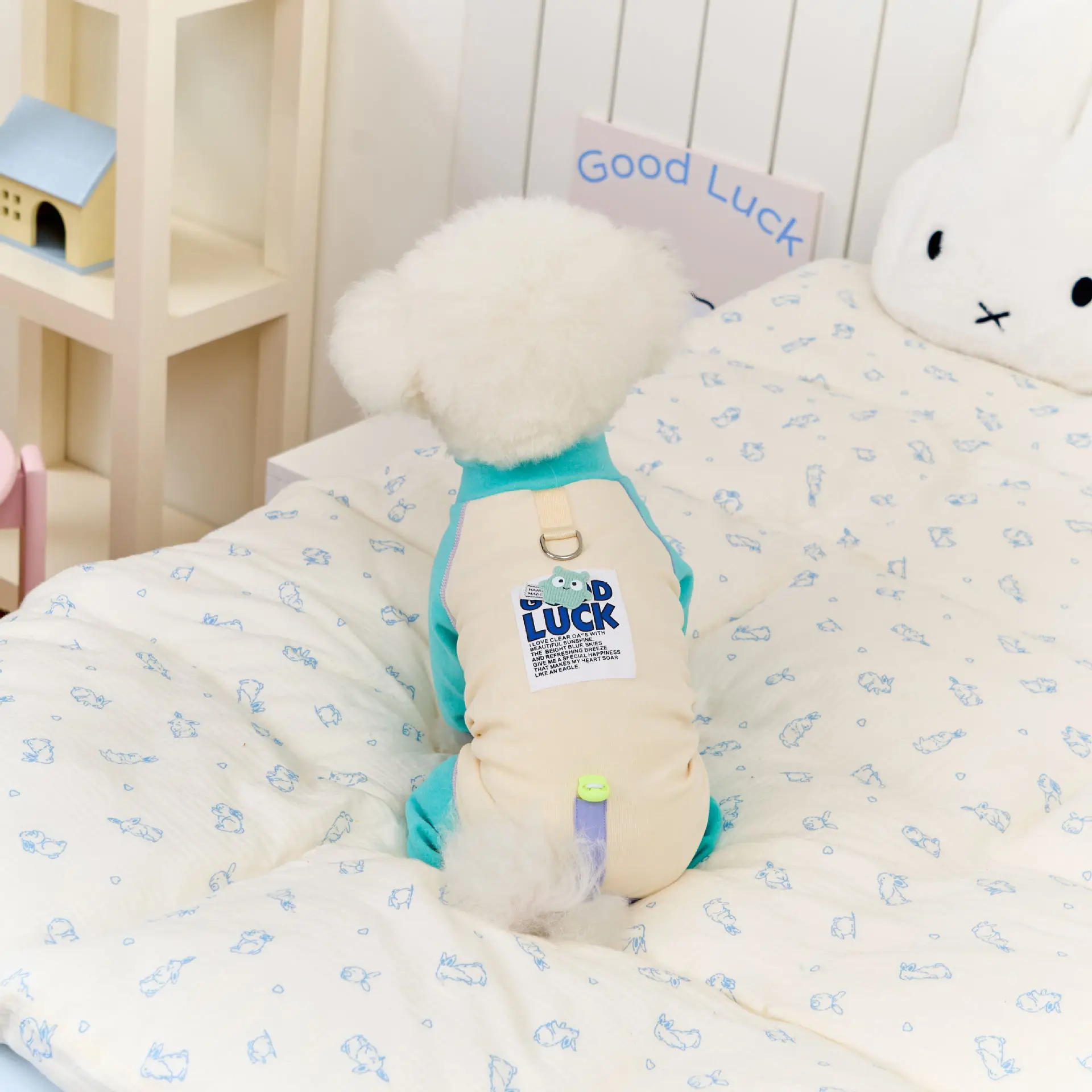 ملابس الكلاب من الجلد الثاني، بدلة قطعة واحدة ناعمة بدون خياطة للحيوانات الأليفة مصنوعة من قماش درجة الطفل لمعاطف الشتاء المريحة