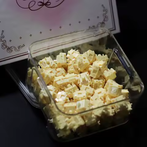 Rena Lab X HMX Toast Switch 45g Pressure 22mm Sprung Custom Cute HIFI Linear Gaming Switch for Mechanical Keyboard Accessories