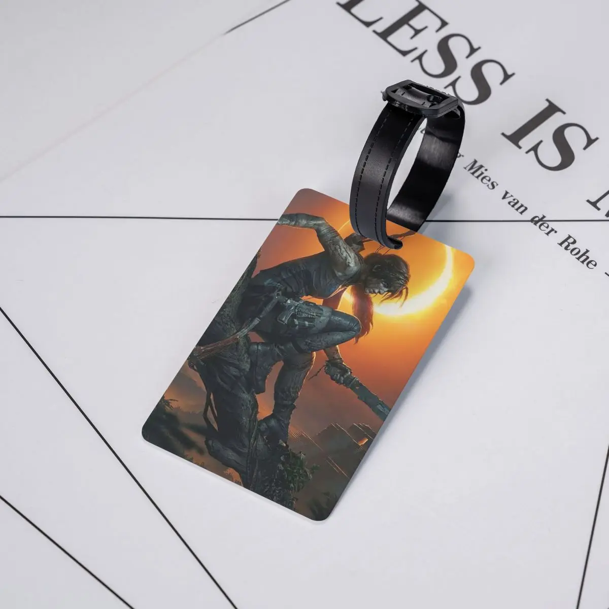 

Tomb Raider Lara Croft Games Angelina Jolie Gaming Rise Reboot Croft Manor Luggage Tags Suitcase Travel Baggage Boarding Tag