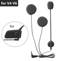 Headset for Motorcycle Intercom Bluetooth-Compatible Motorcycle Intercom Earphone BT Motorcycle Interphone for V4 V6 Headset