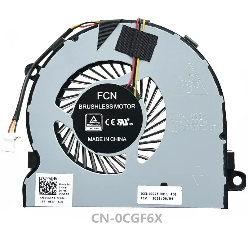 NEW ORIGINAL Laptop CPU Cooling Fan FOR DELL INSPIRON 3576 3476 3567 V3480 Vostro14-3468 14-3478 0 CGF6X CGF6X