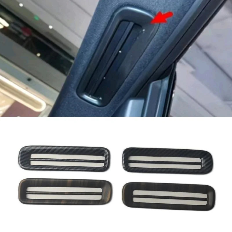 

2pcs/lot ABS Plastic material Carbon Fiber Grain Or Wooden Front Air Conditioning Outlet Decoration Cover for 2023-2026 XPENG G6