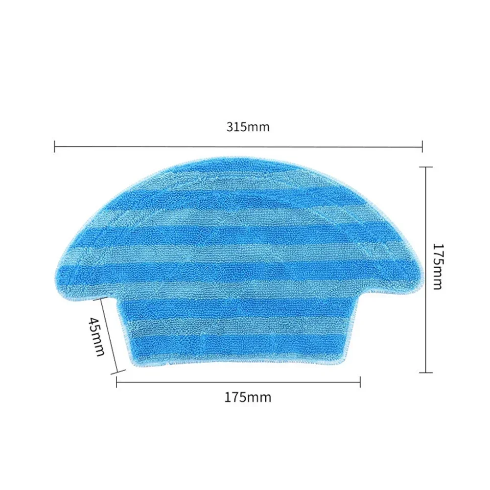 4pcs Mop Cloth Rags For Dexp Mmb300 Robot Vacuum Cleaner Parts Accessory Sweeper Cleaning Pads Replacement Mop Parts Accessories