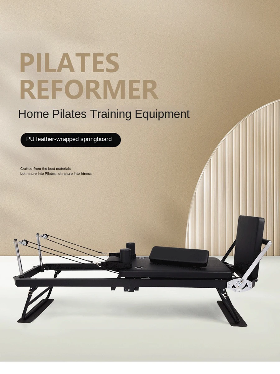Foldable Pilates Reformer with Core Bed and Pedal Board Yoga Trainer for Shaping and Lifting Pilates Bed view 3