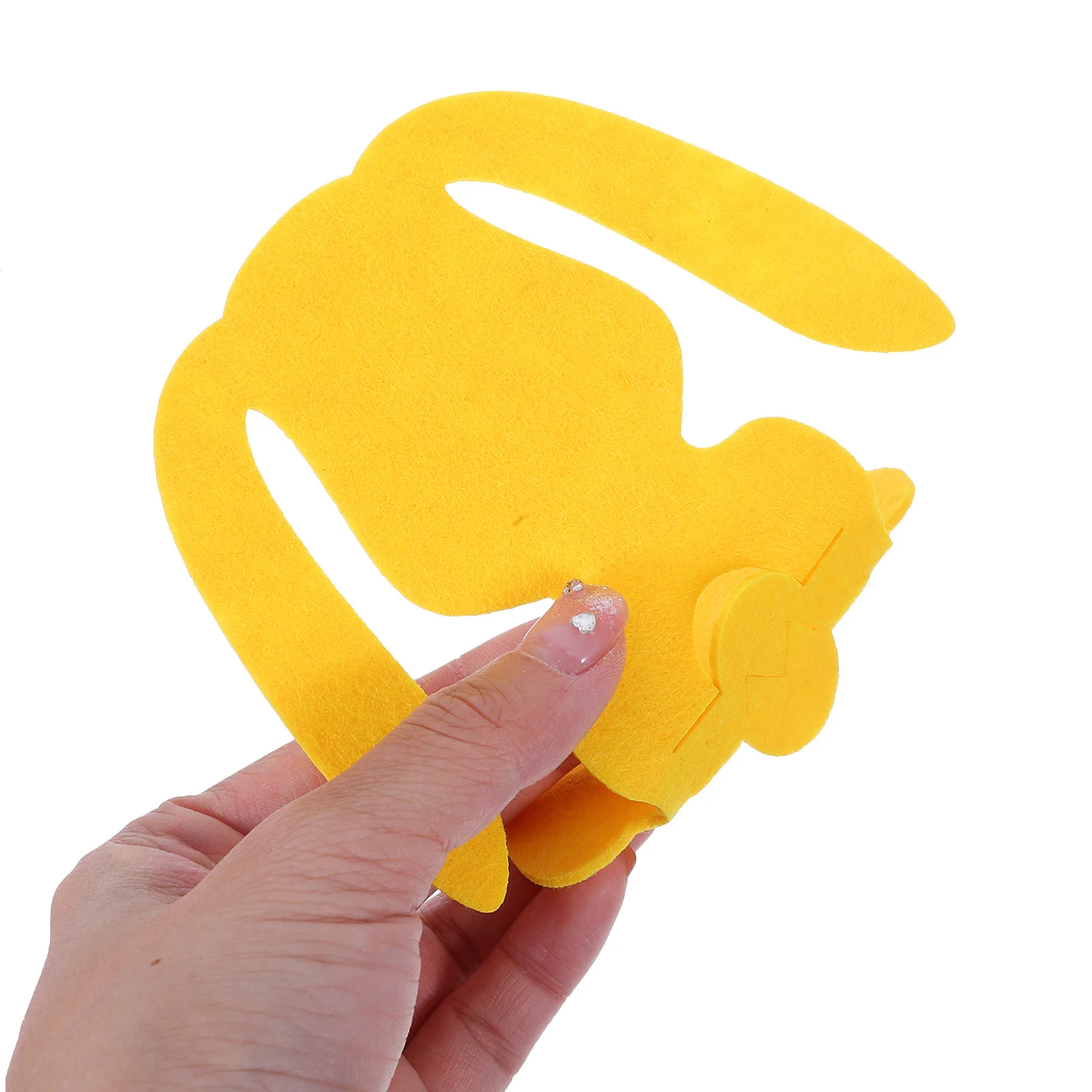 

12Pcs Felt Rabbit Cutlery Placemats Thick Nonslip Easter Table Mats Absorbent Spring Party Indoor Farmhouse Dinner Decor