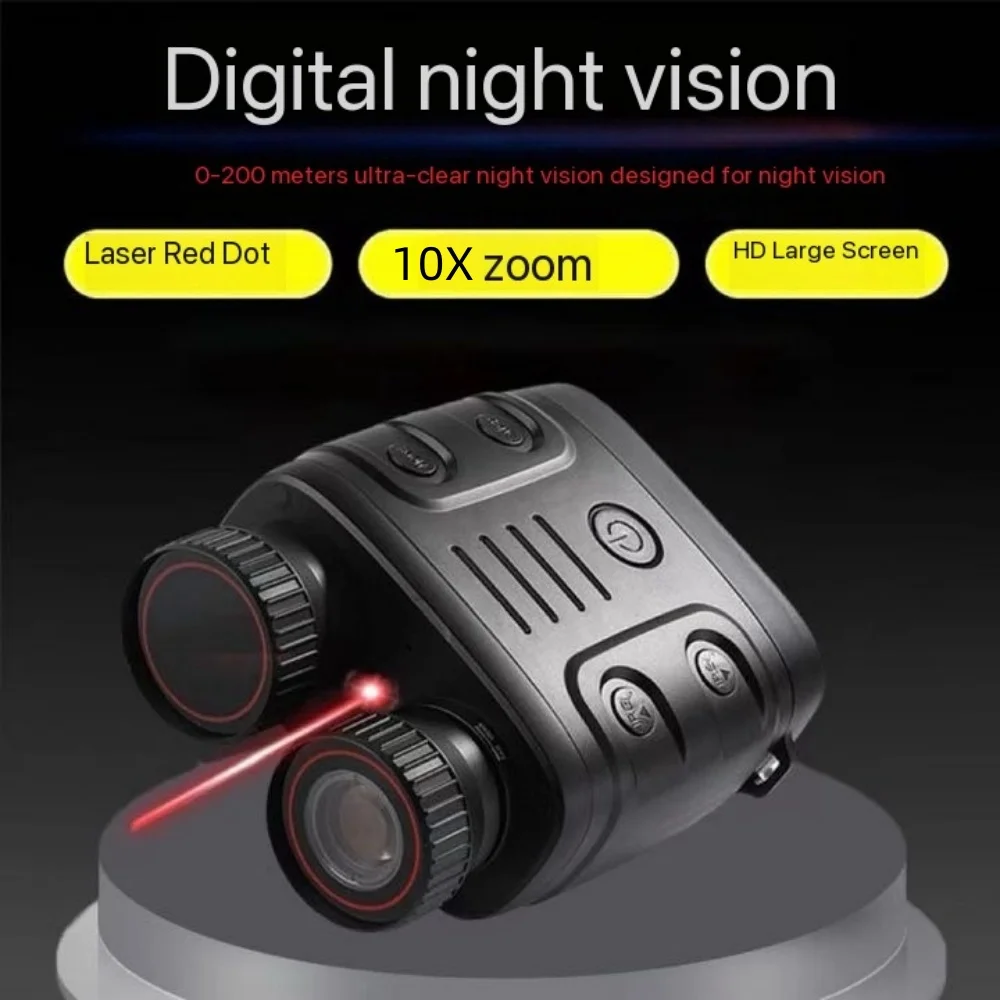 

800m 1080P Binocular Infrared Night-Visions Device 10X Binocular Day Night Use Photo Video Taking Digital Zoom for Hunting