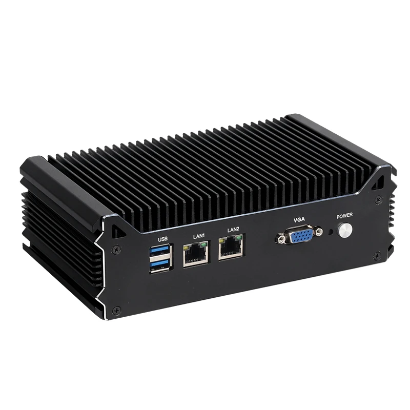 Intel Celeron 3865U Mini PC 8xI211 Gigabit LAN 2xUSB3.0 1xVGA 1xSIM Fanless Computer for Industrial Support WiFi Linux 4G PCie
