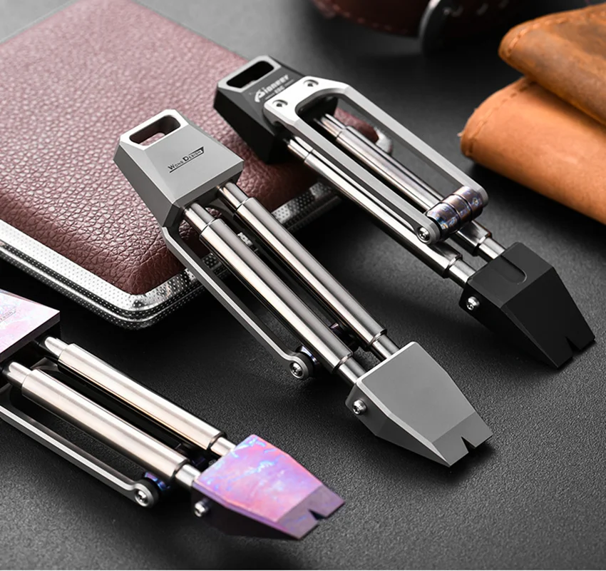 New 1PC Titanium Alloy EDC Pry Bar Crowbar Outdoor Travel Pocket Multi Tool Can Opener