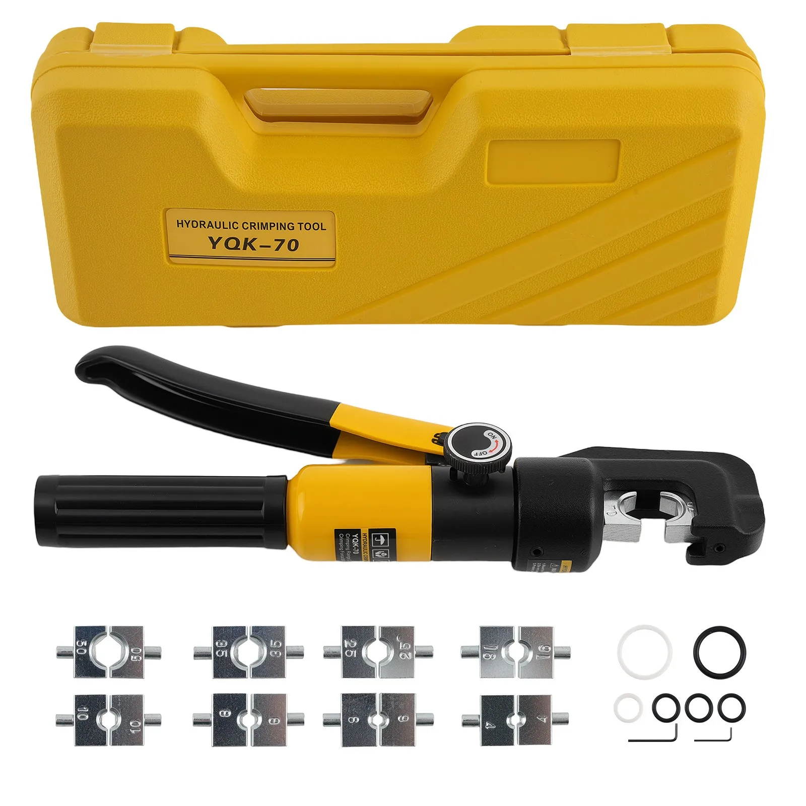 Professional Wire Crimping Tool Set 12AWG-2/0AWG with 9 Dies and Storage Case