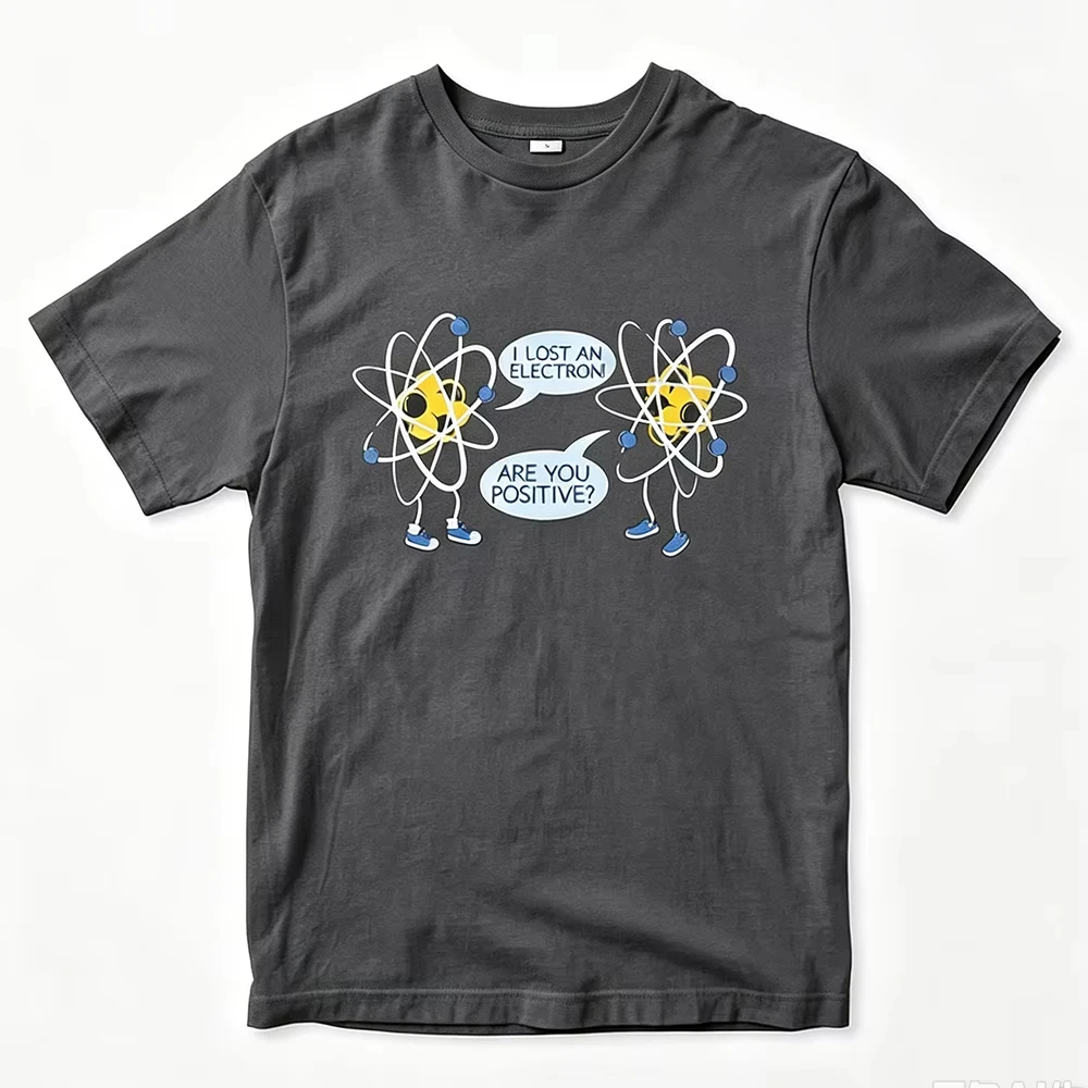 Tom Holland I Lost An Electron Funny T‑Shirt Pure Cotton Unisex XS‑3XL Casual Short Sleeve Movie Fan Streetwear Fashion Tees