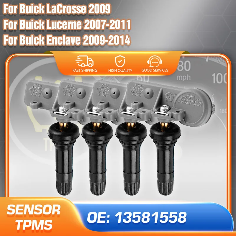 

13581558 TPMS Sensor For Buick LaCrosse 2009 Buick Lucerne Buick Allure Buick Enclave Tire Pressure Monitoring Sensor 315Mhz