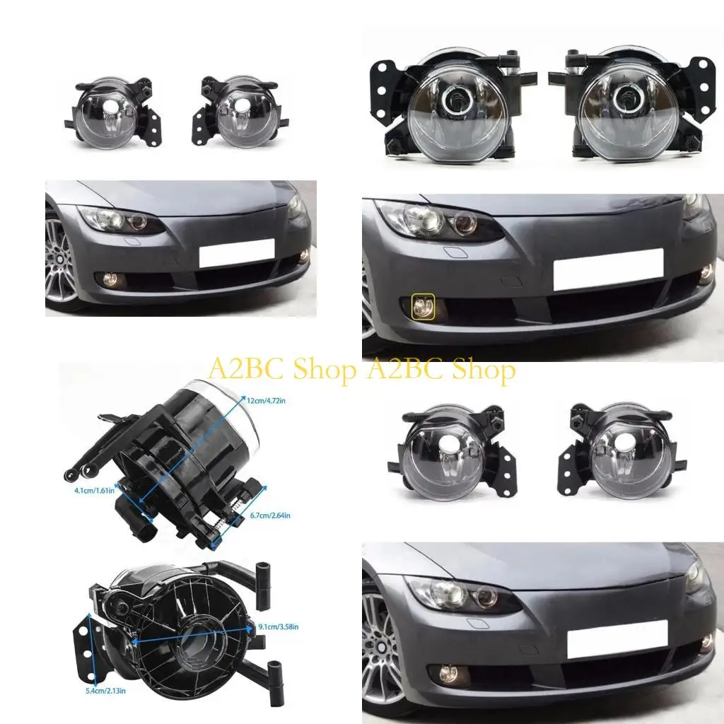 

A2BC 1 Пара Foglights Case без лампочек влево правый автомобильный туманный корпус 63176910792