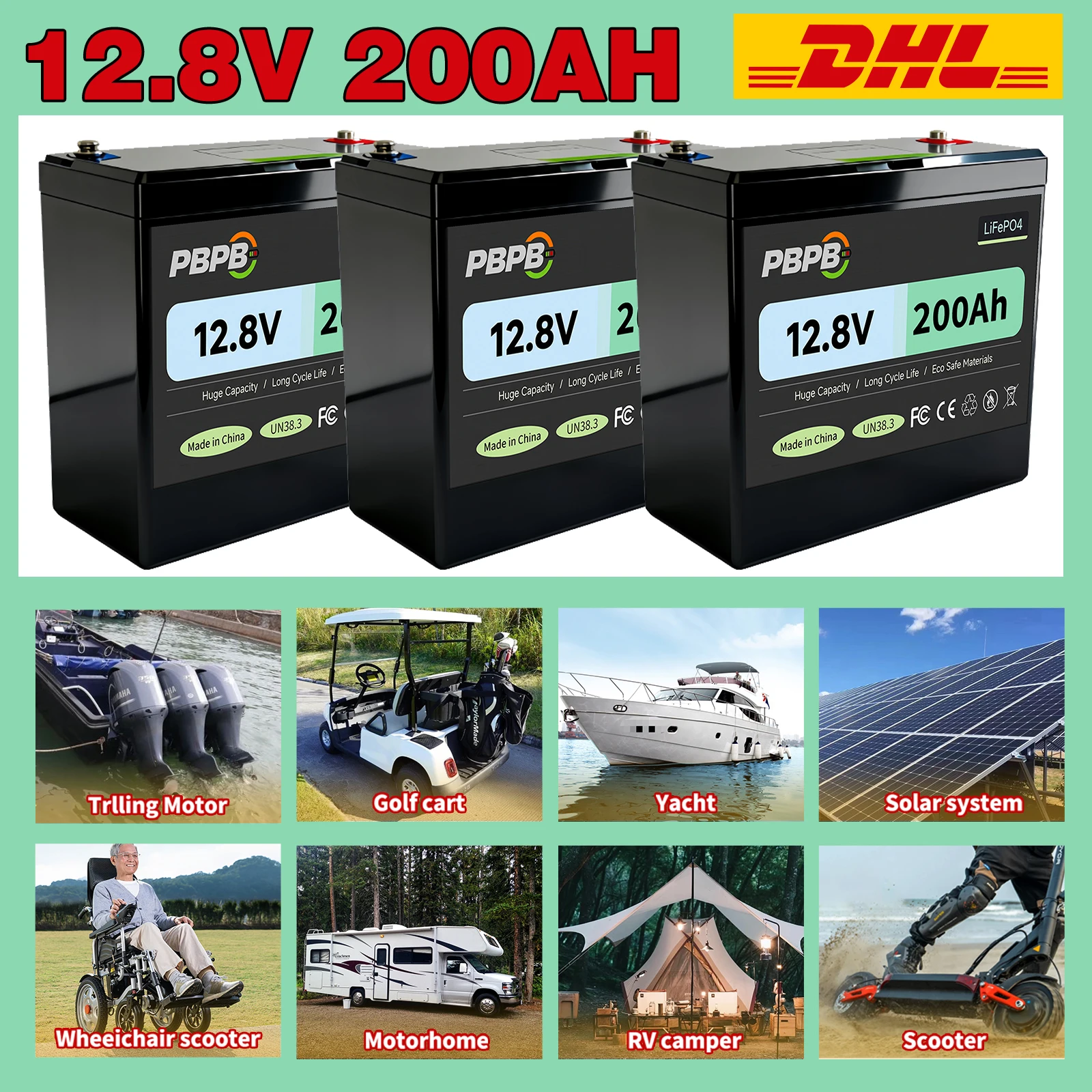 แบตเตอรี่ลิเธียม 12V 60AH-200A - Lithium Battery 12V บทวิจารณ์และราคา