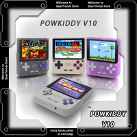 POWKIDDY V10 3.5 Inch Handheld Game Console 480*320 IPS OCA Full Screen Retro Opening Linux Handhelds Children's Gifts Cutom