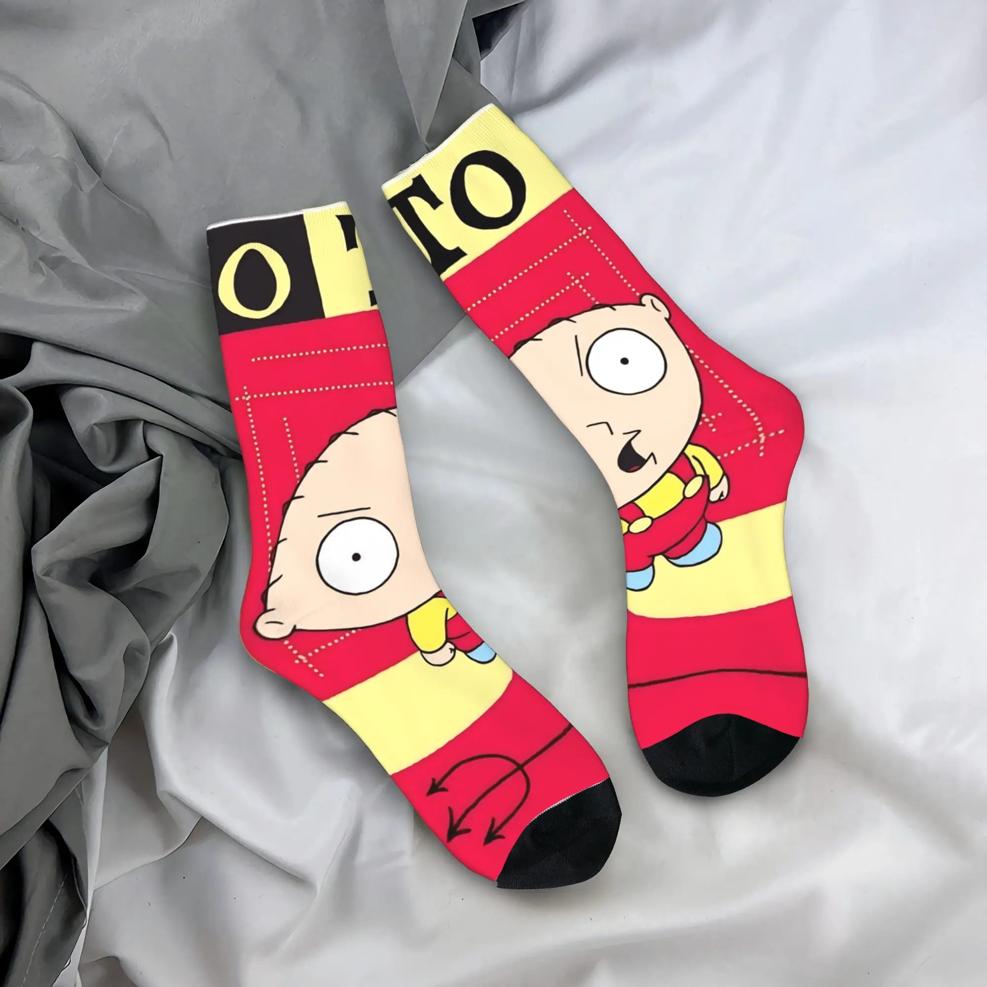 جوارب P-Peter Griffins جوارب مضادة للانزلاق للنساء والرجال جوارب جري متوسطة ناعمة للخريف جوارب بتصميم أنيق