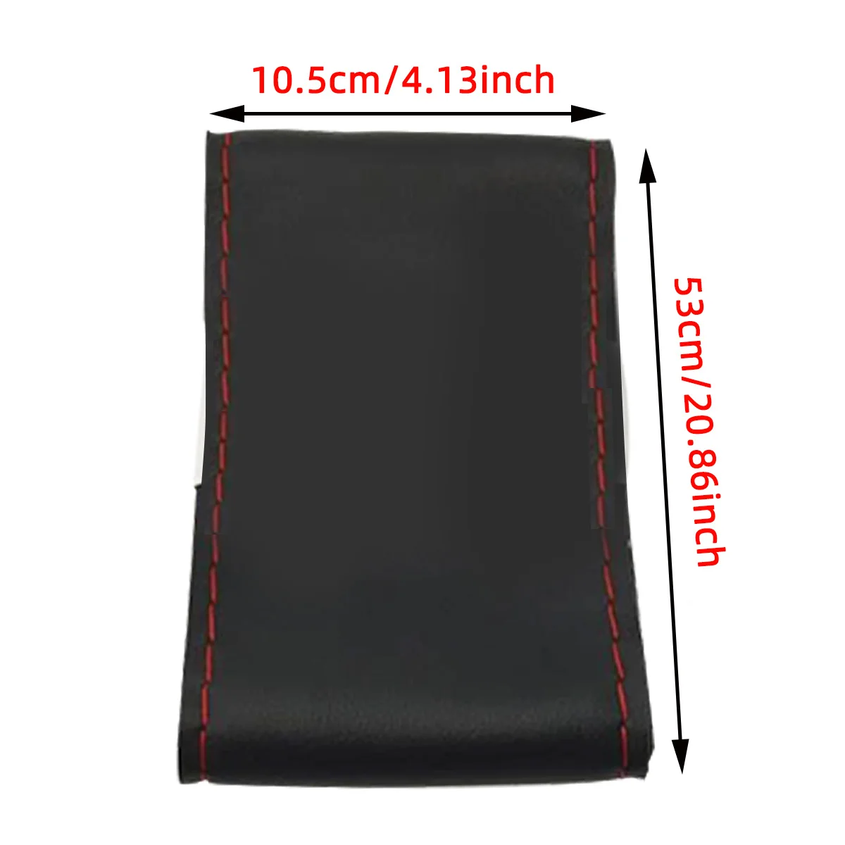 Universeller Leder-Auto-Lenkrad-Stich-On-Wrap-Cover, passend für 38 cm 14 Zoll DIY Nähen, atmungsaktiv und rutschfest, Schwarz, Grau, Beige – Detail 5