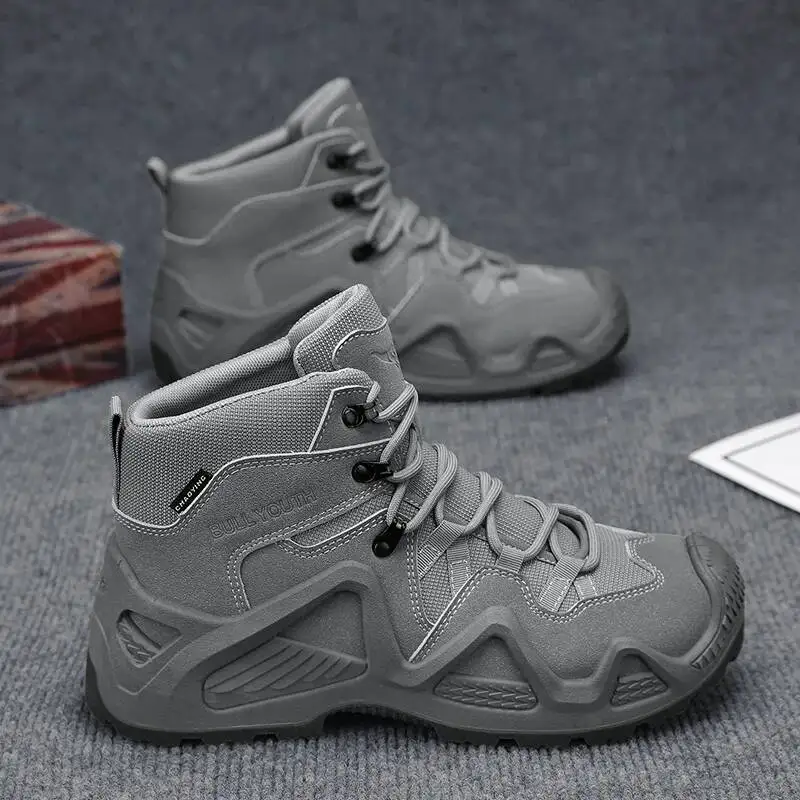 Botas Tácticas Ultraligeras para Hombre 2026, Botas de Senderismo para Exteriores, Suela Antideslizante Resistente, Botas Deportivas de Trekking para Múltiples Terrenos