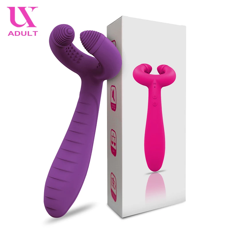 G-Spot 3 Motors Vibrator for Women Dildo Double Penetration Massager Silicone Clitoris Stimulator Penis Sex Toys for Couples