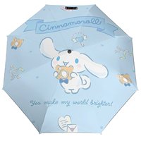 8-Rib Three Fold Auto Umbrella Protection Sunshade Cinnamoroll Cute Cartoon Dog Kawaii Sanrio Umbrella Sun Foldable Umbrellas