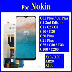 LCD Display For Nokia C01 Plus C1 C2 C3 C10 C20 C21 C22 C30 C32 C100 C200 X10 X20 X100 XR20 LCD Screen Touch Digitizer Assembly