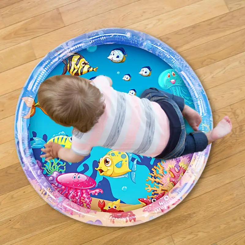 Playmat น้ําขนาดใหญ่ Sensory Play Mat Inflatable Visual Stimulation Playmat น้ําแบบพกพาสําหรับส่งเสริมมอเตอร์ & Sensory