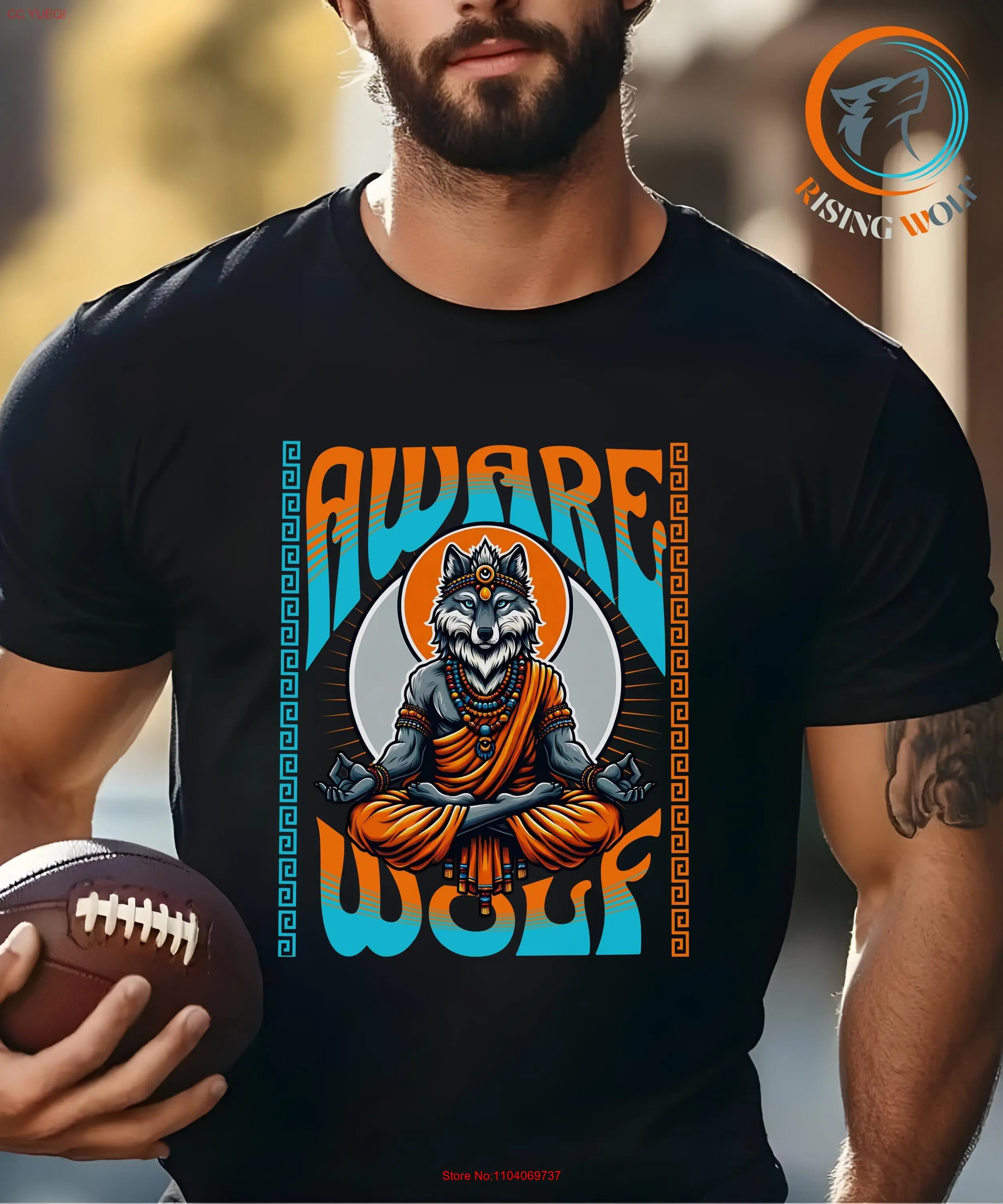 

Wolf T Shirt lover Aware Yoga Top for Animal Lovers Perfect Enthusiasts Nature long or short sleeves