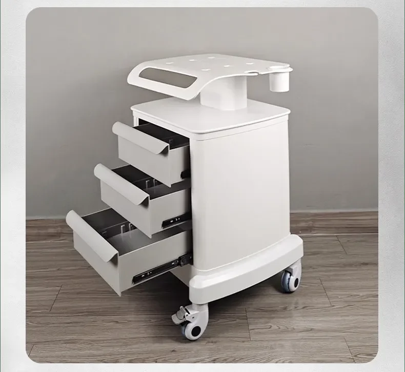 Desktop Salon Dedicated Cart Storage Rack Three Layer Drawer Hair Salon Storage Cart